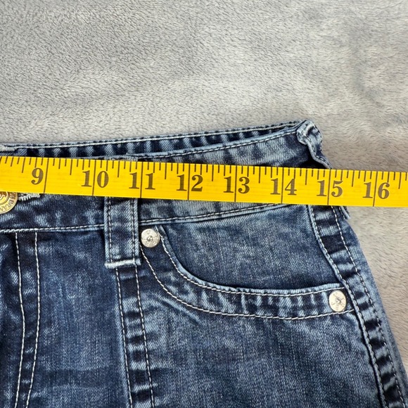 True Religion Women's Jessie Super Baggy Cargo Big T Jeans Blue‎ Size 25 - Picture 10 of 14